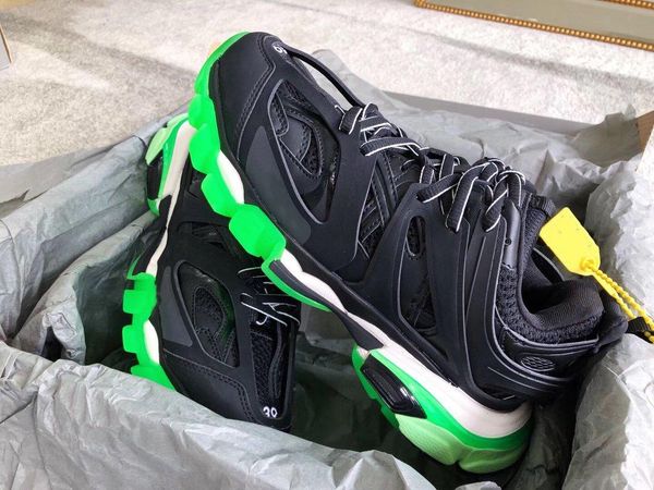 

release track 3.0 pairs triple sneaker black neon green tripler track 3.0 men women sneaker designer casual shoes star products