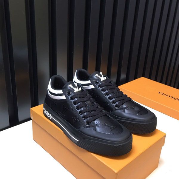 

мужская роскошь моды обувь мужская белый люкс спортивная обувь низкая, чтобы помочь полосы ходьбе спортивной тренировки размер обуви евро 38, Black