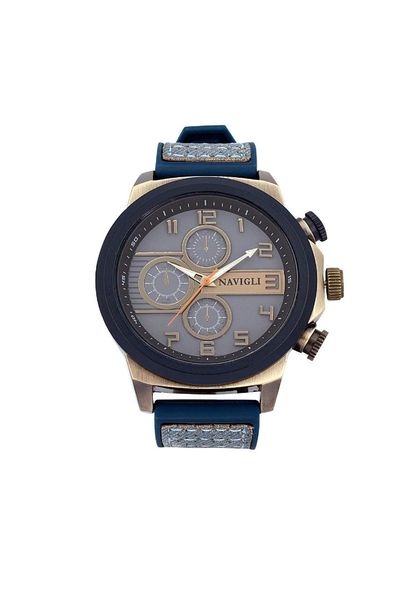 

navigli male clock 348404, Slivery;brown