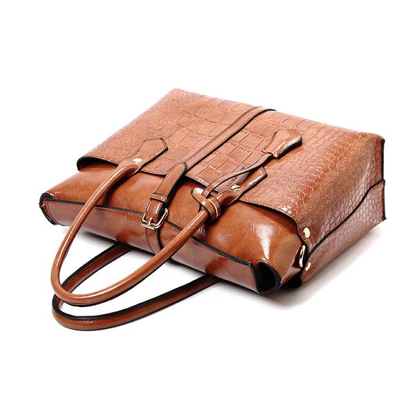 

womens briefcase cross-border handbag european and american-style crocodile handbag fashion shoulder crossbody bag