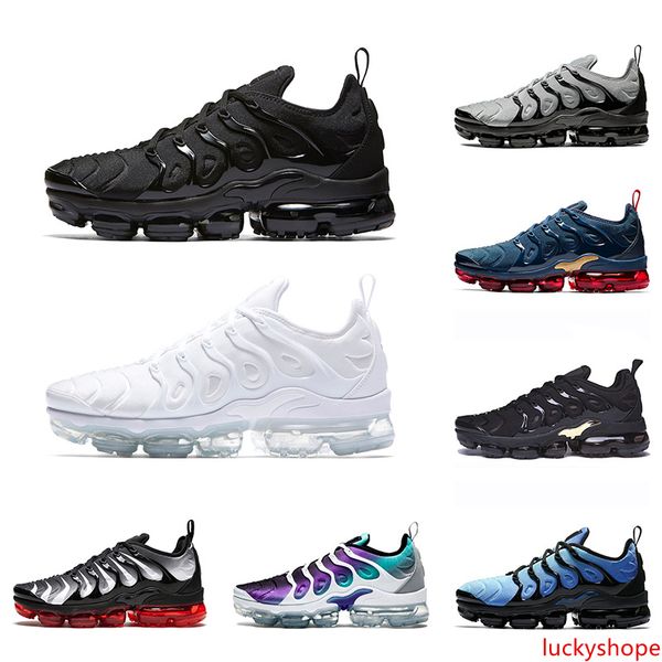 

tn plus men women running shoes triple white black gold grape hyper blue orange mens sneakers sports size 36-47