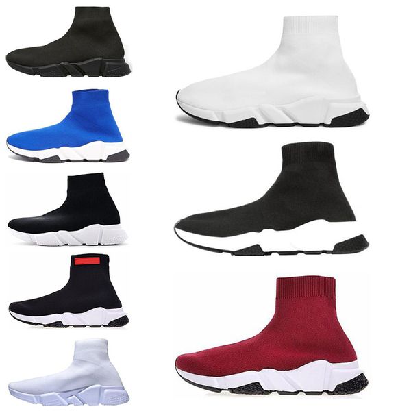 

new arrival speed trainer men women sock shoes black white red glitter flat casual shoes mens trainers runner sneakers size 36-45