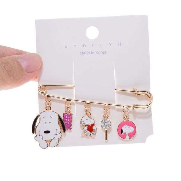

cindy xiang 10 styles for choose new animal cartoon style pin brooch enamel dog pin fashion jewelry kids accessories, Gray