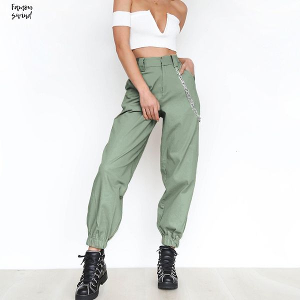 

high waist harem pants women fashion pant solid color fleece long pants hip hop slim streetwear with s, Black;white