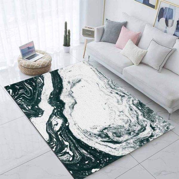 

else white black waves marble design 3d print non slip microfiber living room modern carpet washable area rug mat