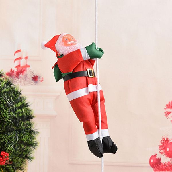 

christmas tree decorations 30cm ladder climbing rope santa claus doll outdoor christmas ornaments home decoration xmas pendant