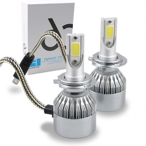

9006 led headlight bulb, linkstyle 2 piece 6500k cool white led headlights fog light rya bulb 36w 3800lm conversion kit