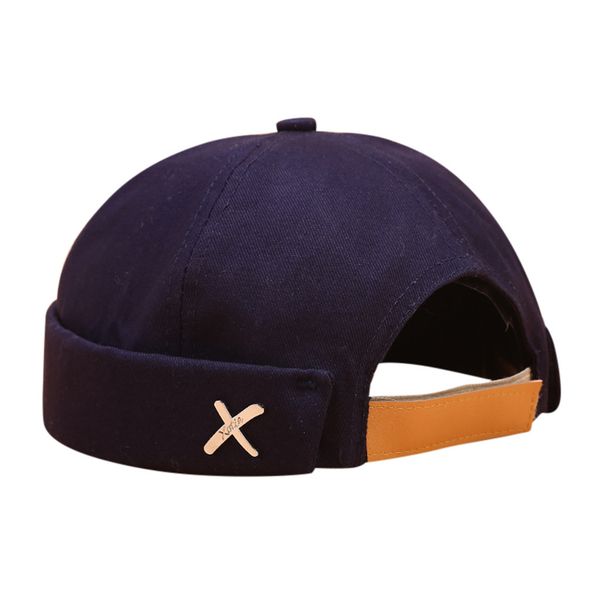 

jaycosin men women fashion street joker hat cap domed melon skin hats casual docker sailor mechanic brimless young master hat
