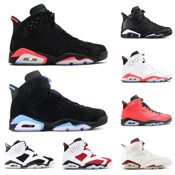 

2019 mens infrared 6 6s basketball shoes carmine unc maroon black cat oreo toro men designer trainers shoe sports sneakers size 8-13