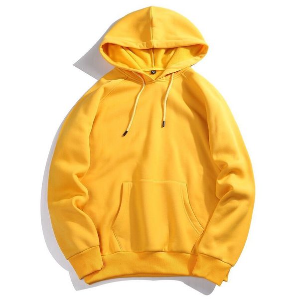 

men's spring autumn cotton pure color hoodie student coat, Black