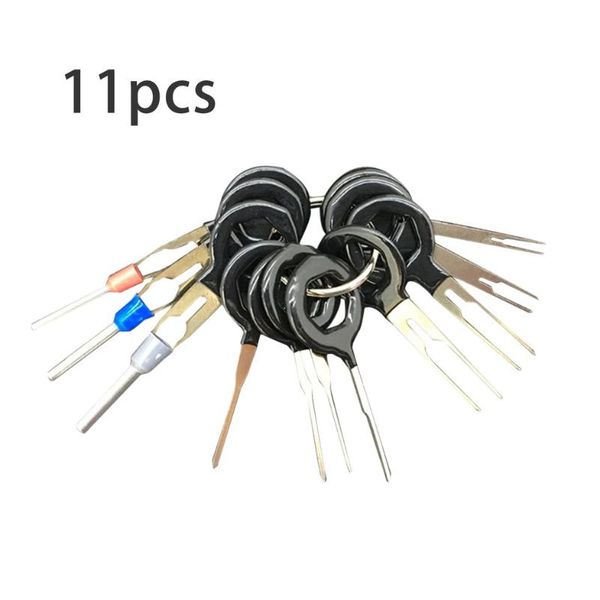 

11pcs car terminal removal tool kit harness wiring crimp connector extractor puller release pin unlock tool picker car check