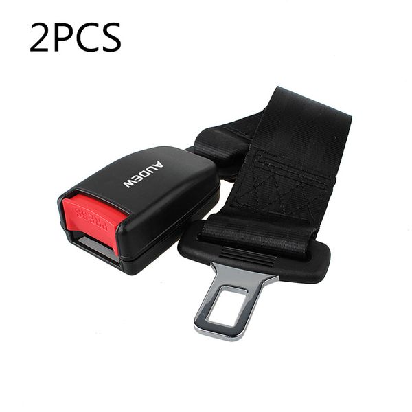 

2pcs audew car safety belt universal extender seat belt cover extension plug buckle seatbelt clip fixing band auto accessories