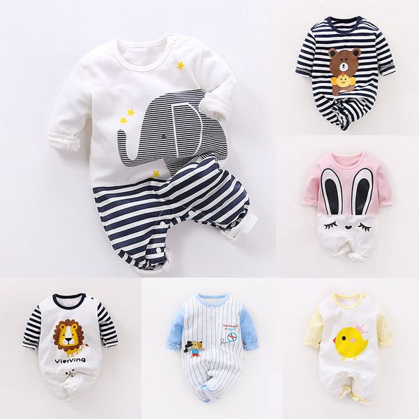 

корейский стиль повседневный детский комбинезон с длинными рукавами хлопок детские ползунки животных ветер детские ползунки завод оптом, Blue