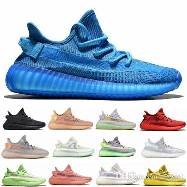 

hyperspace clay glow true form static kanye west running shoes sneakers red v 2 mens women man 2019 luxury designers trainers new shoes