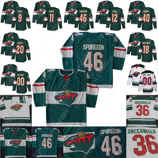 

minnesota wild jersey victor rask ryan donato j.t. brown ryan hartman kevin fiala nico sturm mat robson, Black;red