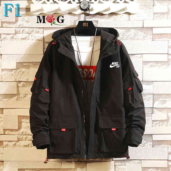

new arrival mens brand jacket with hooded fashion fashion casual men jacket with letter printed mens streetwear jacketsf4, Black;brown