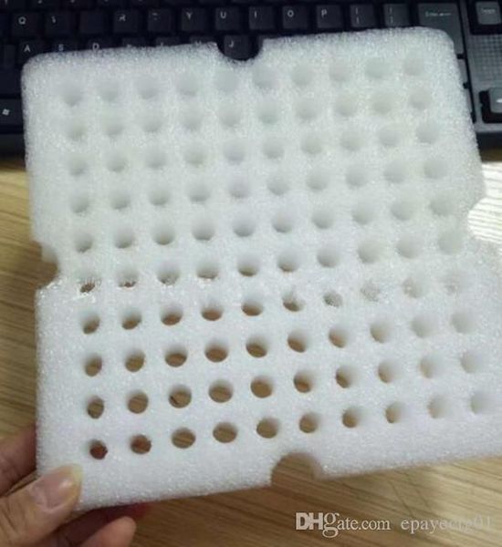 

vape cartridge holder stand foam tray 100 holes 10mm diameter vape cartridge packaging for dank carts kingpen brass knuckles cartridges