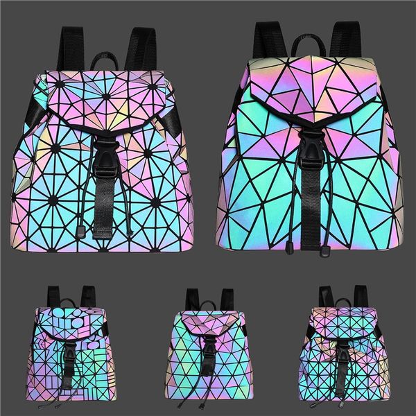 

men duffle travel bags hand luggage designer travel bag women pu luminous backpack large cross body bag #433