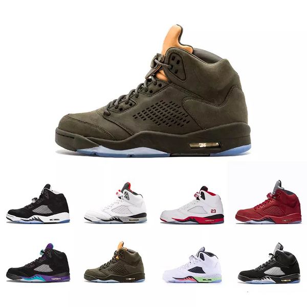 

всячески препятствовать 5 5с ог мужчины баскетбол обувь мичиган черного винограда огонь красный ледяной синий университет красный ссп лейни