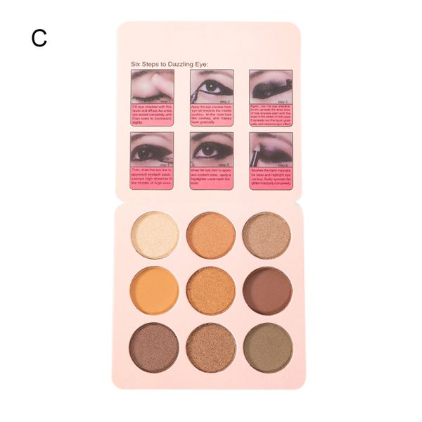 

9 colors eye shadow palette matte pigment shimmer waterproof eye shadows professional makeup eyeshadow pallete