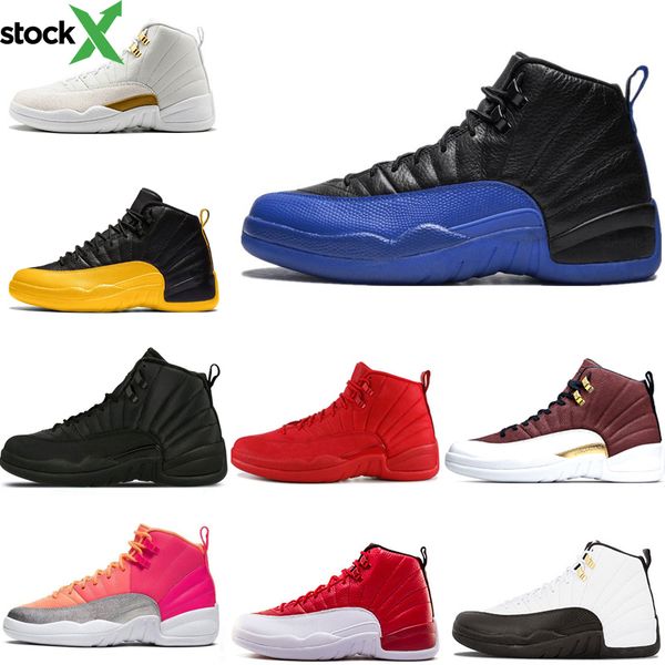 

mens 12s 12 basketball shoes black game royal ball punch university gold winterize gym red playoff flu game taxi sports sneaker trainers