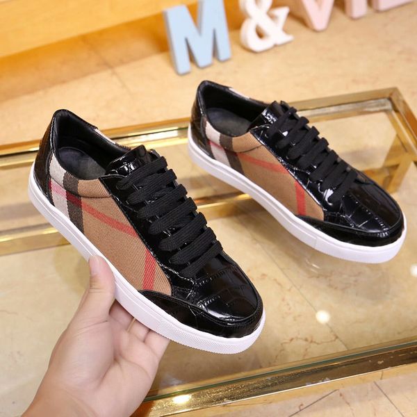 

original high studded spikes casual flats red bottom luxury shoes for men and women party designer sneakers lovers genuine leather, Black