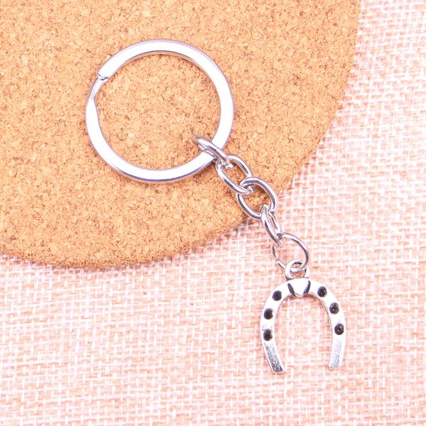 New Keychain 21*16mm Lucky Horseshoe Horse Pingents Diy Men Cart