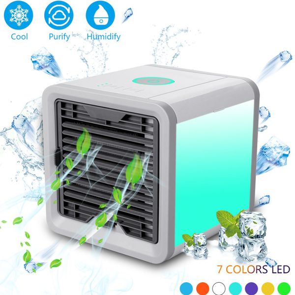 

mini usb portable air conditioner conditioning humidifier purifier light deskarctic air cooler fan for home office