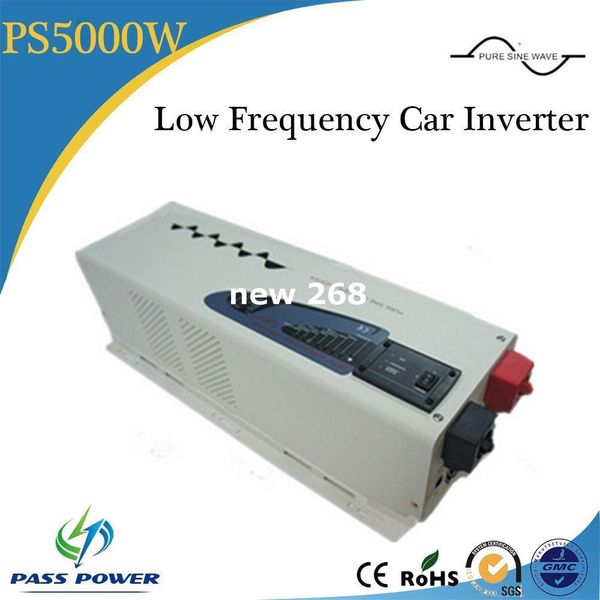 Freeshipping mini inverter per auto cc a ca inverter a bassa frequenza caricabatterie onda sinusoidale pura 5000 watt inverter solare 48 v