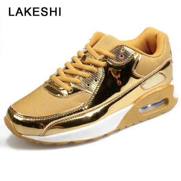

lakeshi women sneakers fashion breathable women shoes 2019 new mesh casual shoes female outdoor walking big size 35-46, Black