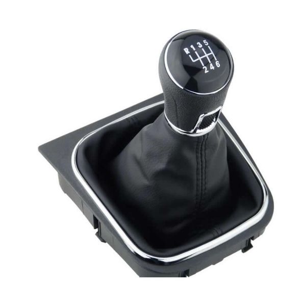 

mt gear shift knob for vw golf 5 6 golf5 golf6 gearshift shifter lever stick leather gaitor boot base frame arm pen
