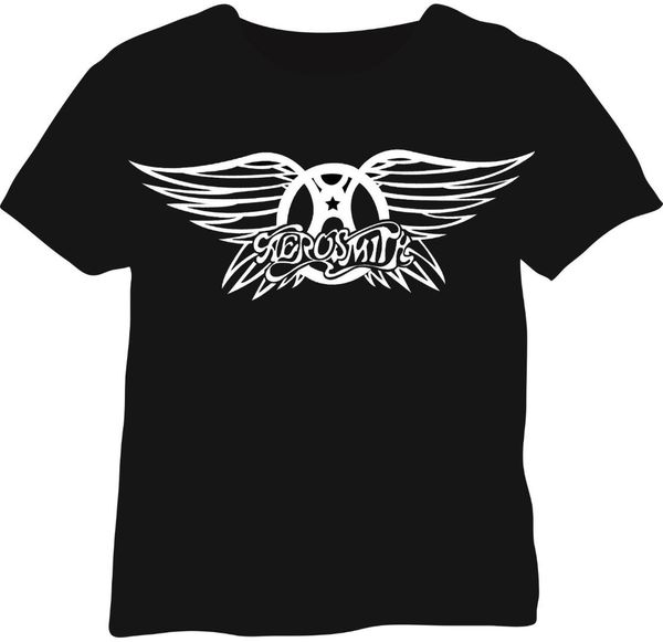

2018 New Men'S Aerosmith Logo T-shirt Aerosmith Bon Jovi Whitesnake Kiss Remington Logo Print T Shirt Men 100% Cotton T-shirt