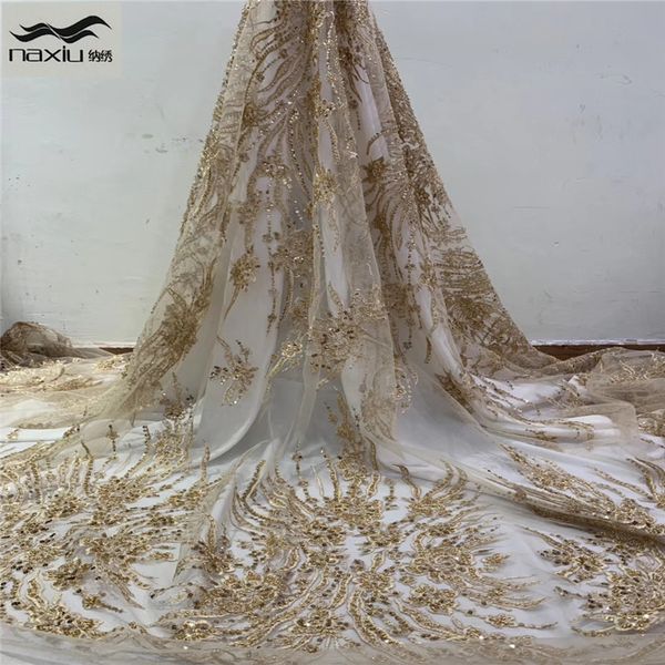 

madison latest african beaded lace fabric 2020 lace material french nigerian fabrics for wedding dress, Pink;blue