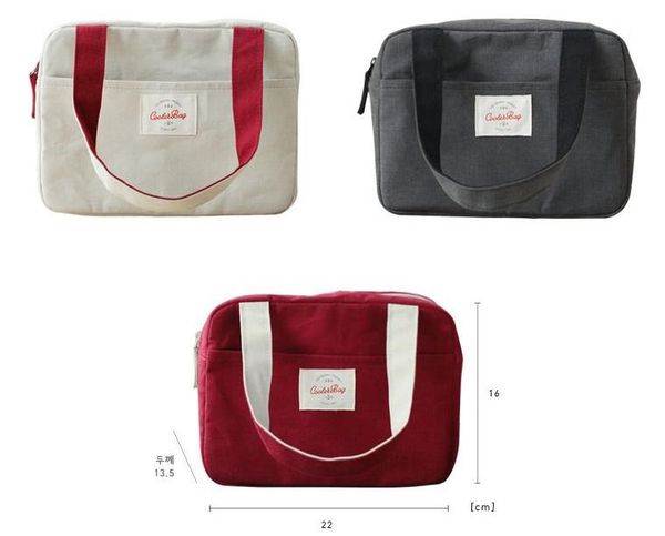 

portable thermal lunch bags for women men picnic cooler insulated tote handbag