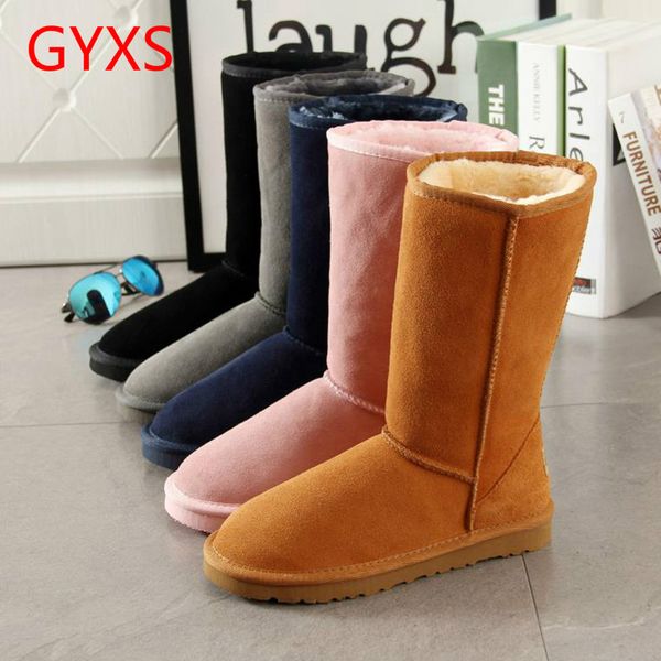 

2019 новые gyxs зимние снега сапоги сапоги женские пары зимних женщин, Black