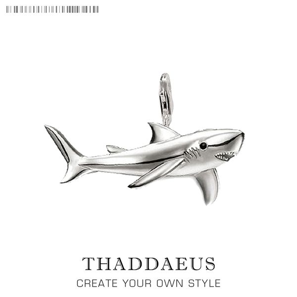 

pendant shark, brand new fashion jewelry thomas bijoux necklace accessories 925 sterling silver trendy gift for ts woman men