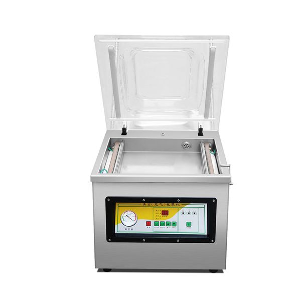 

qihang_factory cheese bread frozen pork meat commercial food vacuum sealer packer chicken vacuum packing machine