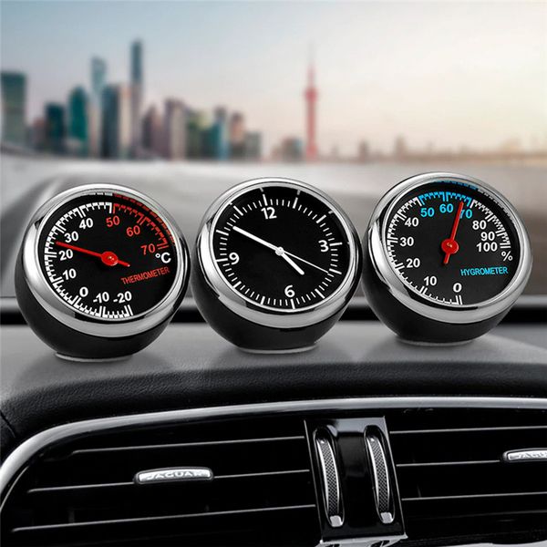 

mini car automobile digital clock auto gauge watch thermometer hygrometer decorative car accessories interior holder ornaments