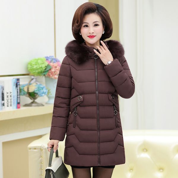

jackets winter womens middle and old aged jackets middle and old aged cotton coat thick cotton jacket, Black