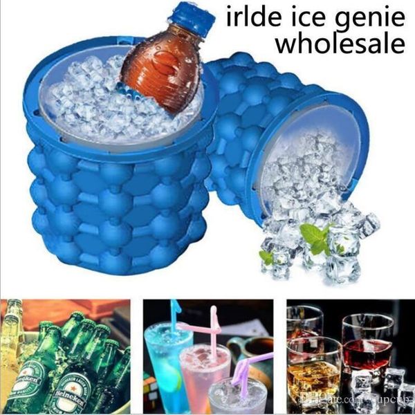 

13.5x13.5cm ice cube maker genie the revolutionary space saving ice cube maker 3d grenade mold ice genie kitchen tools