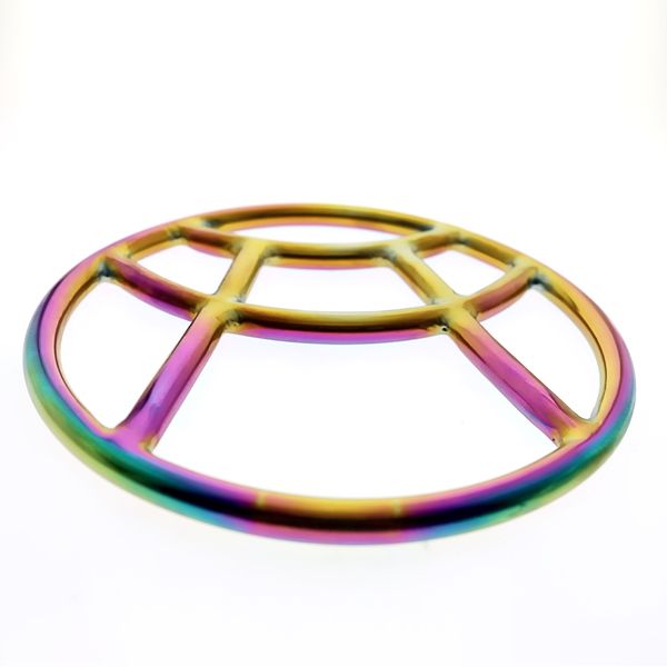 

2019 new arrival mks06rn toy steel stainless couple bondage play rainbow gear chasitity bondage ring comfortable for rope ring bond riwr