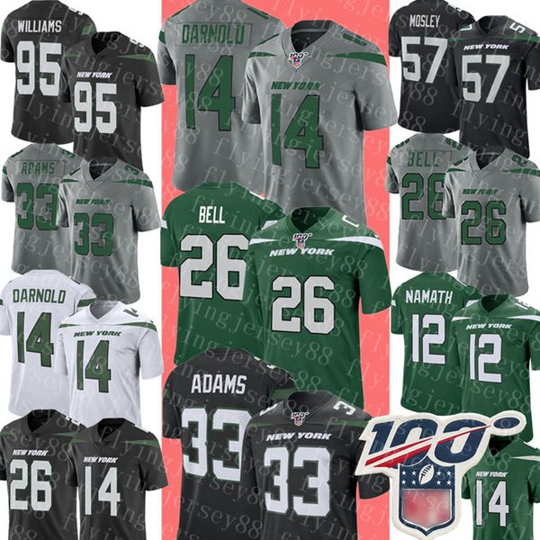 

New 14 am darnold 33 jamal adam york 26 jet le 039 veon bell jer ey 95 quinnen william 12 joe namath c j mo ley jer ey