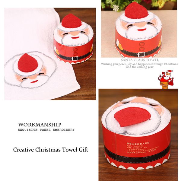 Modeling Party Tree Snowman 30x30cm Gift Santa Claus Christmas Cotton Towel