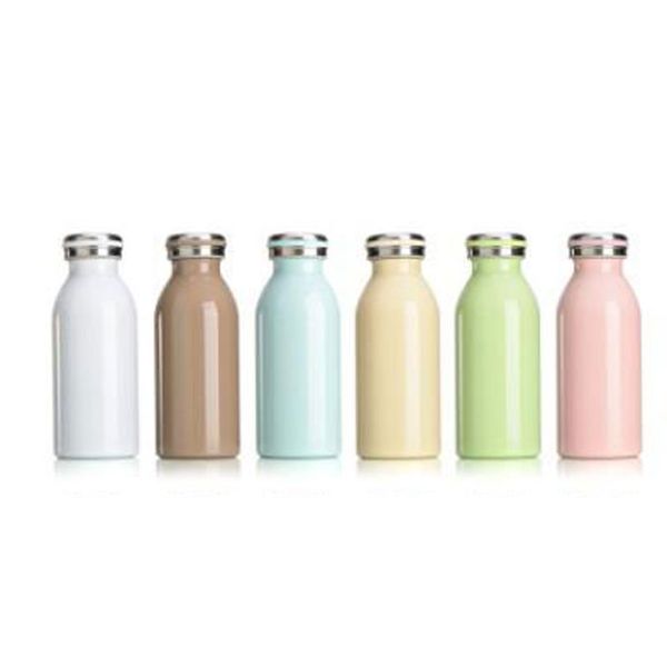 

simple vacuum double wall insulated milk bottle stainless steel wide mouth water bottle 500ml water bottle