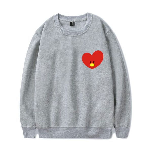 

BTS K-pop BTS Sweatshirt Women Love Yourself Album Capless Cartoon Sweatshirt K Pop Hip Hop Female Fans Idol Closthes 4XL