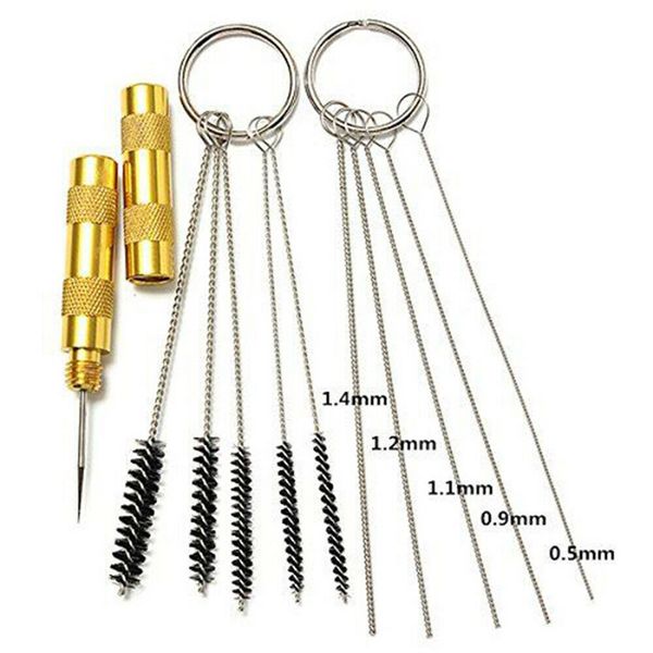 

1 set airbrush spray cleaning repair tool kit stainless steel needle brush