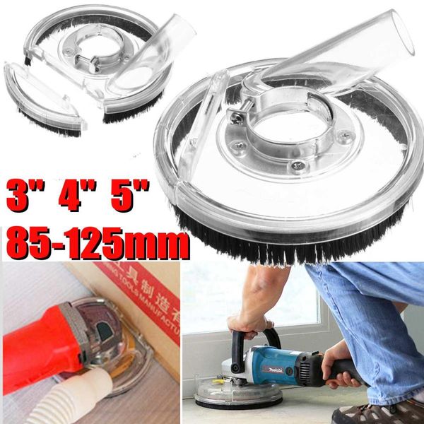 

dust shroud kit dry grinding dust cover for angle grinder 80-125mm hand grinder power tool accessories clear vacuum cover