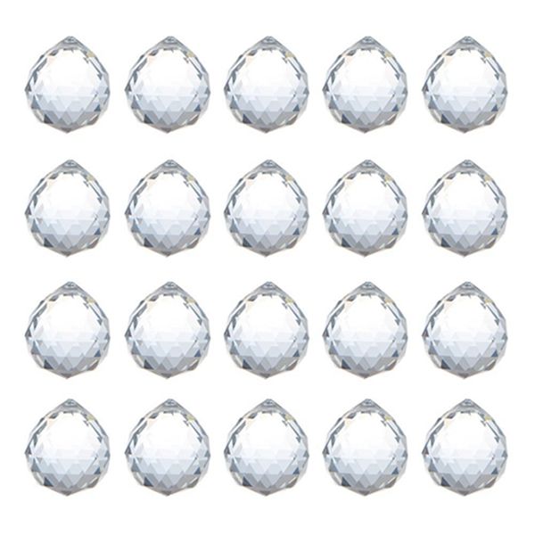 

20мм прозрачное стекло кристалл шар призма люстра подвески бисер лампы освещения