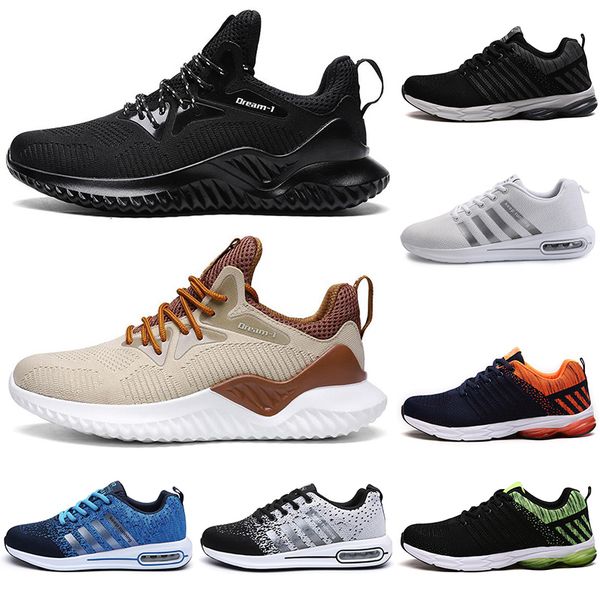 

2020 new arrival casual shoes for men black white blue green yellow mens trainers outdoor breathable sports sneakers color9