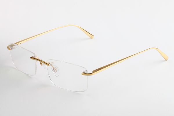 

new vintage retro glasses pure titanium rectangular eyeglass frame gunmetal rimless spectacles rx flexible glasses goggles